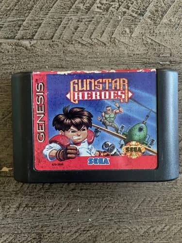 Gunstar Heroes (Sega Genesis) Cart Only! Authentic! Tested! US Version!
