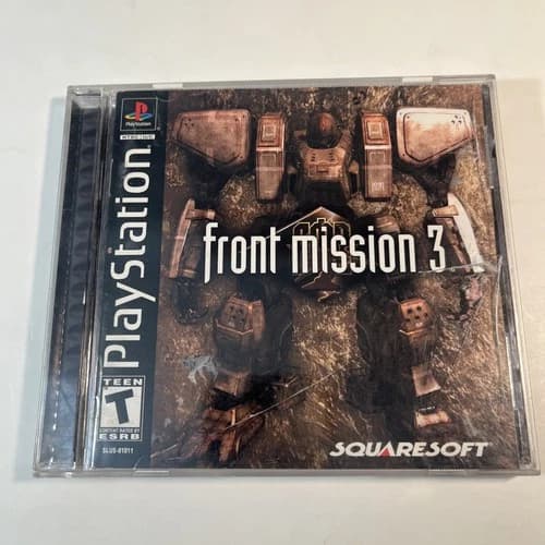Front Mission 3 (Sony PlayStation PS1, 2000) CIB Complete Black Label - Tested
