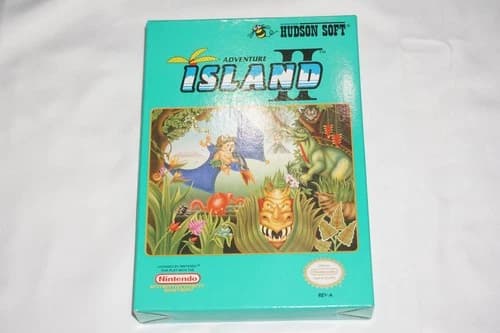 Adventure Island II 2 (Nintendo NES) Complete in Box CIB