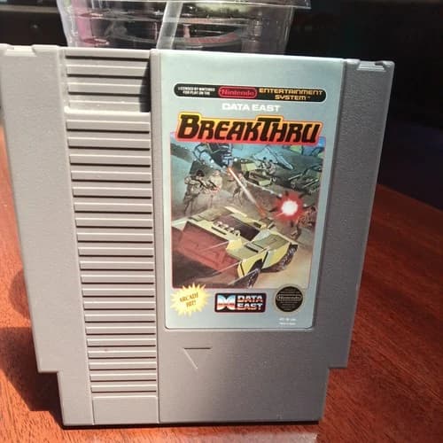 BREAKTHRU Nintendo NES Video Game Data East Classic Cartridge