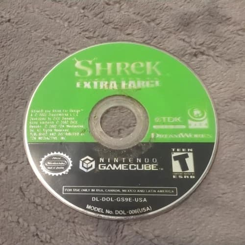 Shrek: Extra Large - Nintendo GameCube - DISC ONLY, TESTED & WORKING