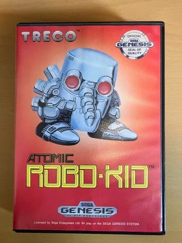 Atomic Robo-Kid Sega Genesis, 1990 - Complete in Box - Nice clean copy!