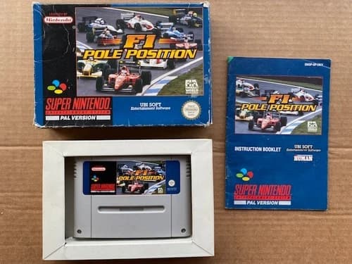 SUPER NINTENDO F1 POLE POSITION SNES GAME TESTED AND WORKING