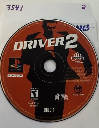 Driver 2 Sony PlayStation PS1 DISC 1 Only No Track #3541