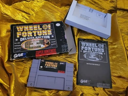 Wheel of Fortune DELUXE EDITION (Super Nintendo SYSTEM, 1993) SNES COMPLETE GAME