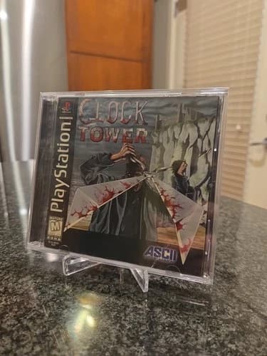 Clock Tower PlayStation 1 PS1 PSOne CIB Professionally Resurfaced w/ Protector