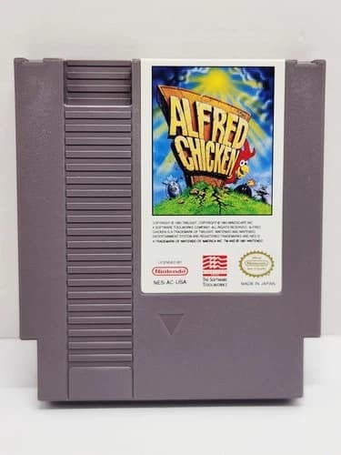 Alfred Chicken Nintendo NES Authentic Tested Cleaned