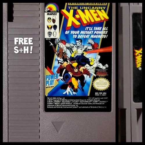 The Uncanny X-Men Xmen NES (Nintendo Entertainment System, 1989) FREE S+H !