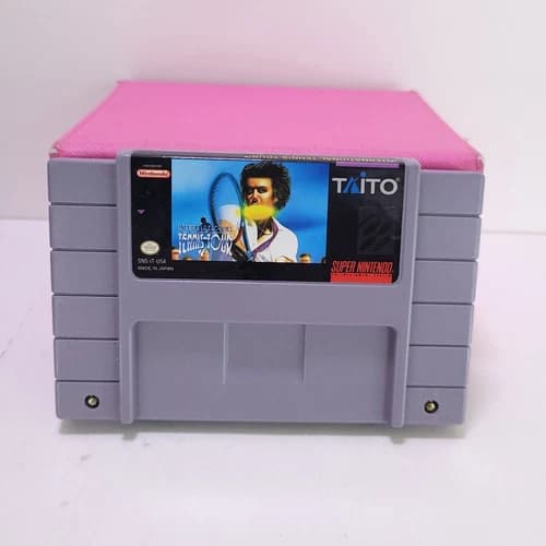 International Tennis Tour SNES Game Super Nintendo Wimbledon Pete Sampras