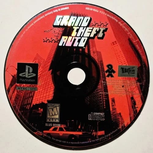 Grand Theft Auto (Sony PlayStation, 1998) *DISC ONLY* PS1 GTA Tested