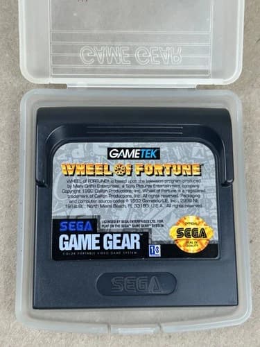 Wheel of Fortune (Sega Game Gear, 1992) - Tested