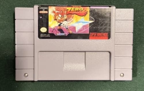 Zero The Kamikaze Squirrel Super Nintendo Original Game Tested