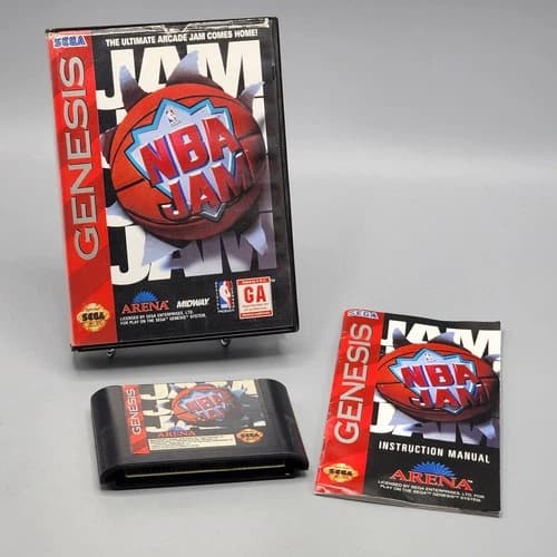 NBA Jam (Sega Genesis, 1994) Complete - Tested