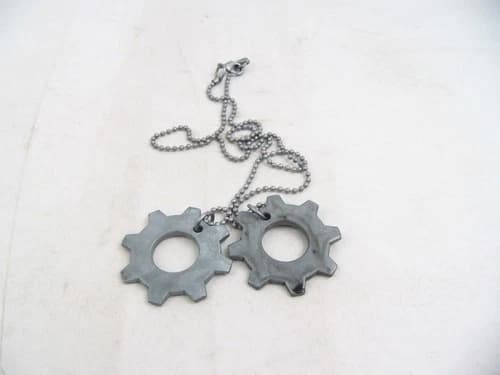 Like New Neca Gears of War COG Tags Metal Replica