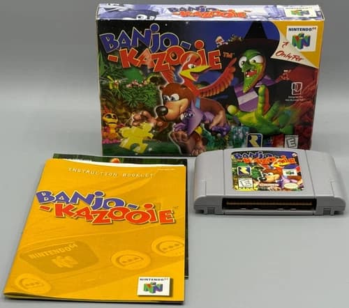 Banjo Kazooie Nintendo 64 N64 CIB Complete W/ Manual Authentic Rareware