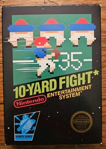 10-Yard Fight - NES - CIB - GREAT condition overall. FIVE screw, playable.