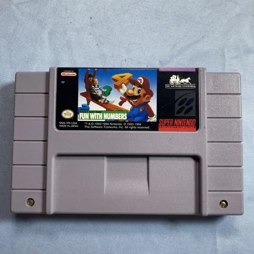 Mario's Early Years: Fun With Numbers (Super Nintendo Entertainment System)