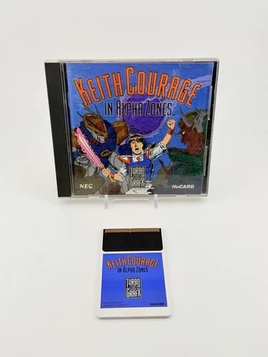 Keith Courage in Alpha Zones TurboGrafx-16 Complete CIB HuCard Authentic Tested