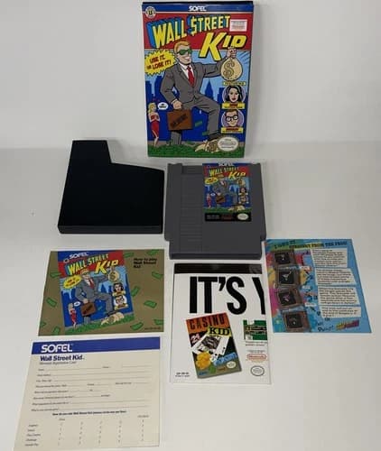 Wall Street Kid (Nintendo Entertainment System, 1990) NES Complete W/ Manual