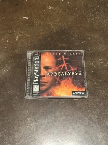 Apocalypse (Sony PlayStation PS1, 1998) Complete - CIB w/Manual - Black Label