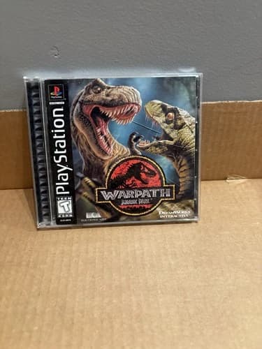 Sony PlayStation 1 PS1 CIB COMPLETE TESTED Jurassic Park: Warpath