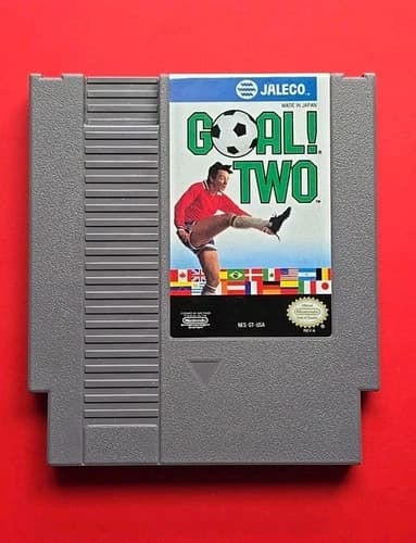 Nintendo NES Goal 2 Soccer Game Authentic Cleaned Tested Harder Find!