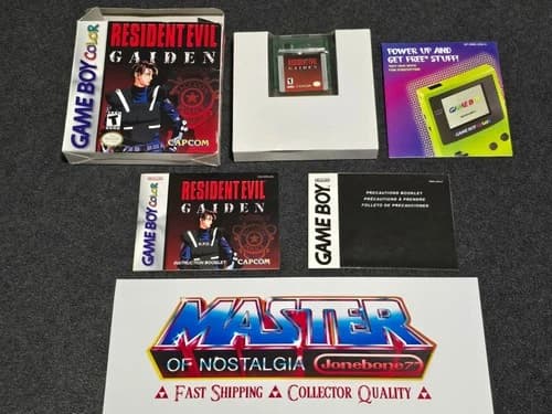 GBC Gameboy Color RESIDENT EVIL GAIDEN Complete CIB Box Game Rare Capcom RE