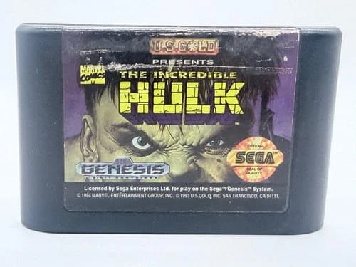 The Incredible Hulk (Sega Genesis, 1994) Cartridge Only- TESTED & WORKS