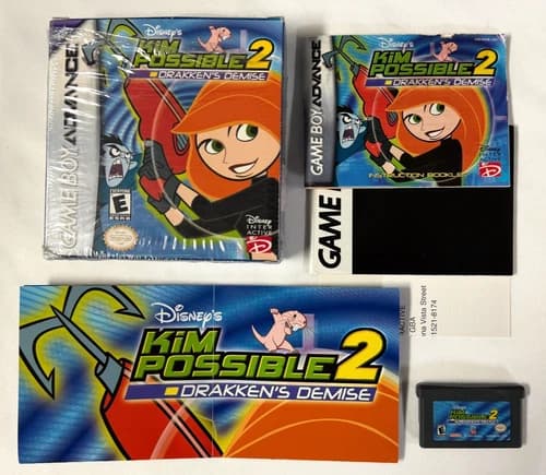 Kim Possible 2: Drakken's Demise (Game Boy Advance, 2004) GBA CIB Complete