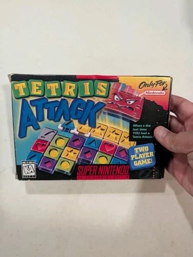 Tetris Attack (SNES, 1996) CIB, Tested, Great Cond, Fast Shipping!