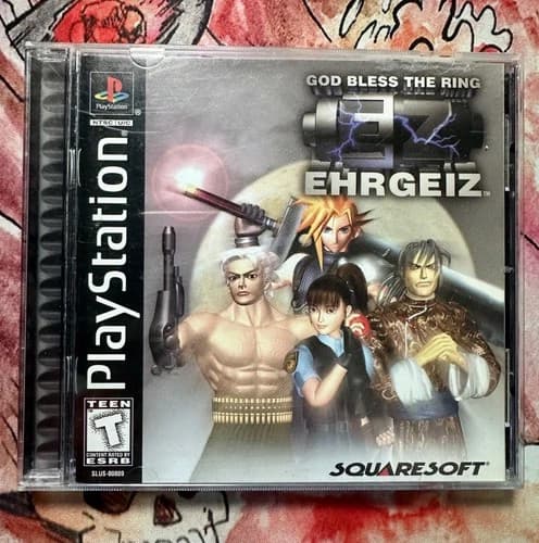 Ehrgeiz: God Bless The Ring Game PS1 Sony PlayStation 1, 1999 - CIB Tested