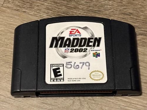 Madden NFL 2002 Nintendo 64 N64 Cleaned & Tested Authentic