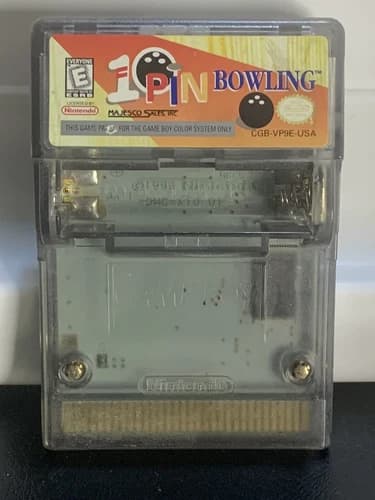 10-Pin Bowling (Nintendo Game Boy Color, 1999) Cart Only - Cleaned/Tested