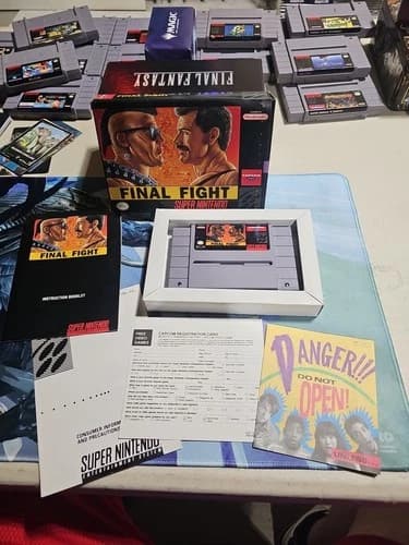 Final Fight SNES Super Nintendo Fully Complete CIB w/ Registration Card Tested