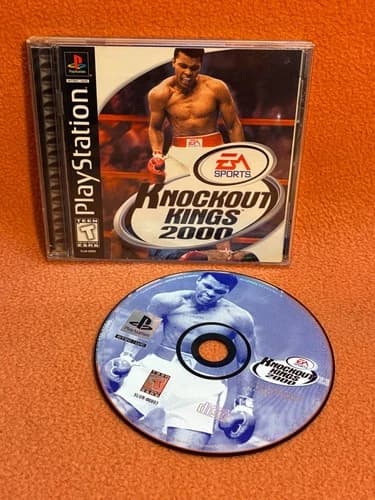 Knockout Kings 2000 Boxing PlayStation 1 PS1 Black Label REG CARD Complete!
