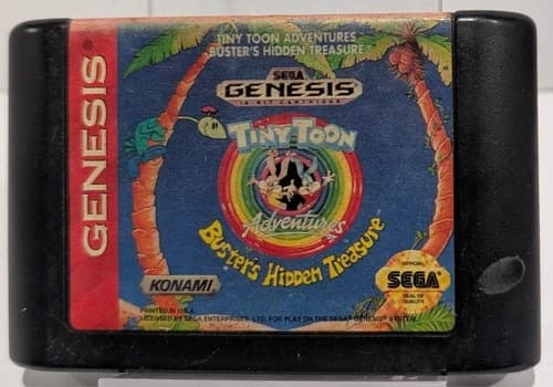 Tiny Toon Adventures Buster's Hidden Treasure Sega Genesis Cartridge Only