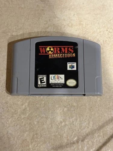 Worms Armageddon Nintendo 64 N64 Authentic Game Cartridge Only NUS-NADE-USA
