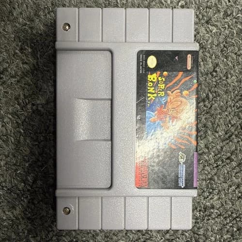 Super Bonk Super Nintendo Snes Cleaned & Tested Authentic