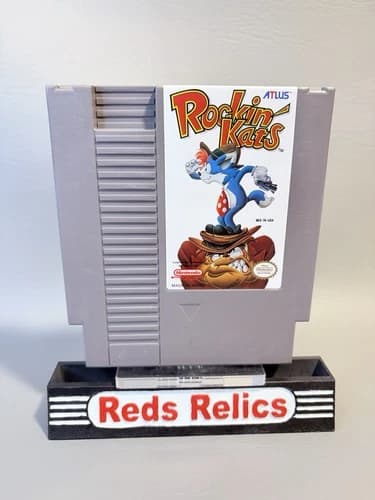 Rockin' Kats Nintendo NES Cartridge Only - Near Mint - Authentic - Deep Cleaned