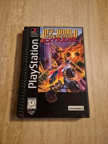 Off-World Interceptor Extreme PS1 Playstation 1 Long Box Complete CIB