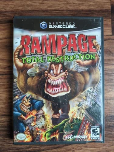 Rampage: Total Destruction (Nintendo GameCube, 2006) Complete w/ Reg Card TESTED