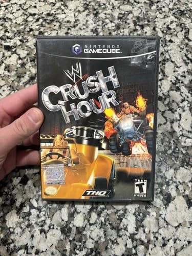 WWE Crush Hour (Nintendo GameCube, 2003) Complete CIB - Tested & Working
