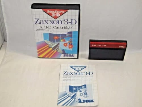ZAXXON 3-D (Sega Master System) COMPLETE IN BOX!! Shooter