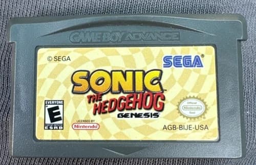 SEGA Sonic the Hedgehog: Genesis Nintendo Game Boy Advance Authentic