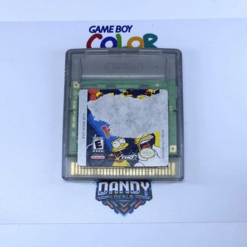 The Simpsons Night of the Living Treehouse of Horror GBC Authentic, Tested - Gam