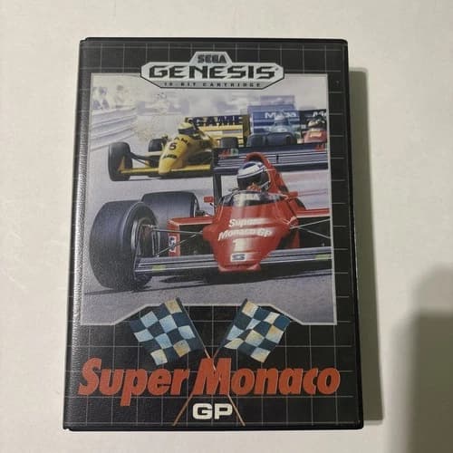 Game Super Monaco GP - Sega Genesis16 Bit Cartridge- Very Good Condition