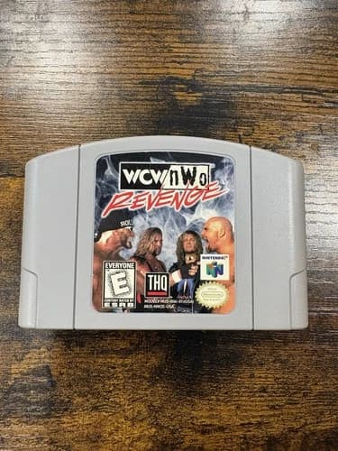 WCW / NWO Revenge Nintendo 64 N64 Video Game Cartridge Tested & Working
