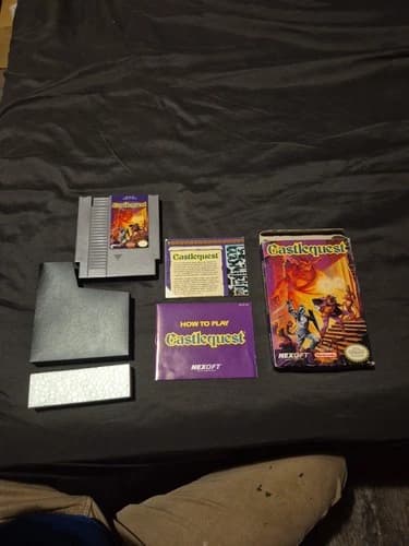 1989 Castlequest for The Nintendo Entertainment System NES Cib Complete In Box