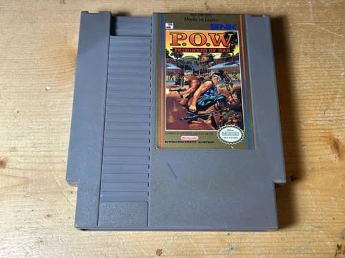 P.O.W. Prisoners of War Authentic Game Cartridge Nintendo NES Tested Ships Free