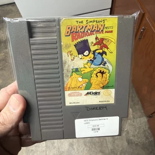 The Simpsons: Bartman Meets Radioactive Man (Nintendo NES) Cartridge Tested